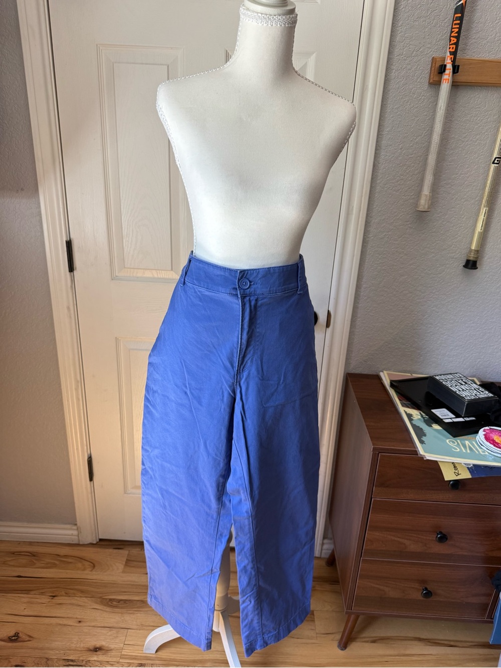 LOFT Monroe Straight Pants in Cobalt Blue